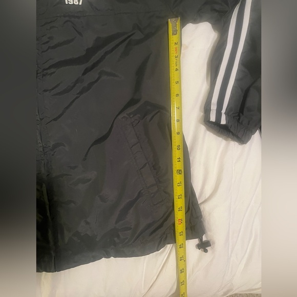 Men’s Aeropostale Charcoal Hooded Windbreaker - Picture 4 of 7